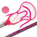 Franklin Sports Kids Mini Lacrosse Stick + Ball Set - Venom Youth Plastic Lacrosse Stick for Beginners - Perfect Set for Kids + Toddlers - Pink