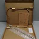 Perfnique 5-Candle Iron Candelabra, 17 Inch Antique Brass Gold Candle Holder, Hand-Forged Cast Gold Candle Holder for Wedding, Event, Christmas & Dining, Table Centerpiece Dcor