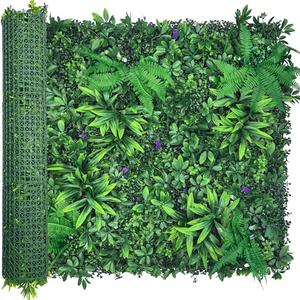 ODTORY Artificial Greenery Wall Panels: 40'' x 120'' UV-Anti Faux Greennery Grass Wall Privacy Backdrop Fence Screen for Garden Fence Covering Privacy, Outdoor Indoor Home Decor