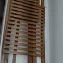 39.4" Bamboo Ladder Shelf Plant Shelf, 3 Tier Foldable Ladder Flower Pot Display Shelf Rack, 23.6"W x 15"D x 39.4"H, Freestanding Bookshelf for Garden, Balcony, Yard, Patio, Lawn, Living Room, Walnut