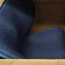 Ergonomic Lumbar Support Backrest Seat Cushion, Lower Waist Posture Corrector for Office Chair Long Sitting Desk Work, Gaming, Reading, One Piece Extra Large Back Straightener for Adult, Deep Blue