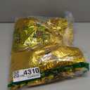 4Pcs Metallic Cheerleading Pom Poms, Creatiee 2 Pair Cheerleader Cheering Squad Pompoms for School Sports Dance Games Team Spirit Cheer (Gold)