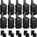 Retevis RT15 Walkie Talkies Long Range,Mini Walkie Talkie,USB Fast Charging,Rechargeable 2 Way Radios for Adults Business Education School Church Healthcare Car (10 Pack)