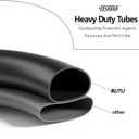 RUTU Inner Tube Set - Heavy-Duty 10x2 10x2.125 Inner Tube Replacement for 2-Wheel Self-Balancing Electric Scooter Kid's Bike, Trike Strollers -TR87 Angled Copper Valve Stem, Butyl Rubber Construction
