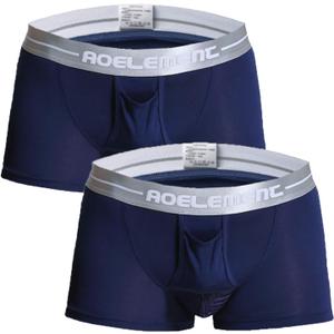 Ouruikia Men's Boxer Briefs Separate Pouch Modal Breathable Boxer Briefs Underwear with Functional Dual Fly, XL