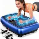 Vibration Plate Exercise Machine, 120 Speeds Full Body Workout Vibrating Plate for Lymphatic Drainage Weight Loss, 450 Lbs Capacity Shake Platform Machines for Home Women Men