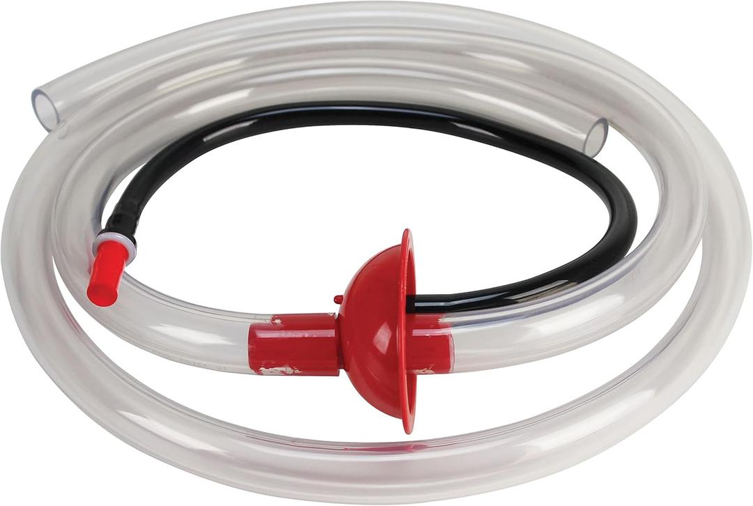 Extreme Max 3004.3511 Turbo Siphon  High-Flow Fluid Transfer System for Gasoline, Diesel, Water & Coolants  1" Hose, Fits Most Gas Cans, 5 Gallons in 90 Seconds