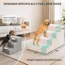 Dog Stairs for Large Dogs, 24" H Extra Wide Pet Steps for High Beds