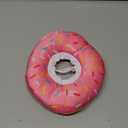 Cat Cone Collar Soft, Adjustable Cat Recovery Collars Spay Cones to Stop Licking, Cute Kittens Donut E Collar After Surgery, Anti-Lick Wound Healing Elizabetan Collars for Kittens (Pink, Small)