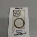 Misea Magnetic for iPhone 16 Pro Max Case Compatible with MagSafe [Never Yellowing] [Military Grade Drop Protection] Full Camera Lens Protector Plating Soft Clear Phone Case for Women, Titanium Desert