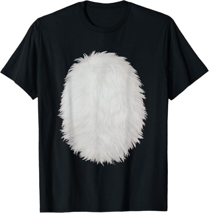 White Belly Costume DIY Cosplay Panda Bear Cat Skunk Deer TShirt, Kids 8