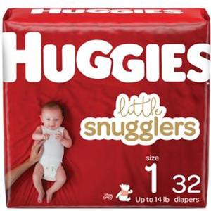Huggies Little Snugglers Diapers Jumbo Pack, Size 1 (Pack of 18)