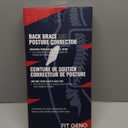 Fit Geno Back Brace Posture Corrector for Men & Women: Shoulder Straightener Adjustable Full Back Support Pain Relief - Scoliosis Hunchback Spine Corrector (Medium/Large) (Beige)