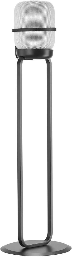 Eximus Fixed Height Speaker Floor Stand - with Silicone Pad - Compatible with Apple HomePod - Black