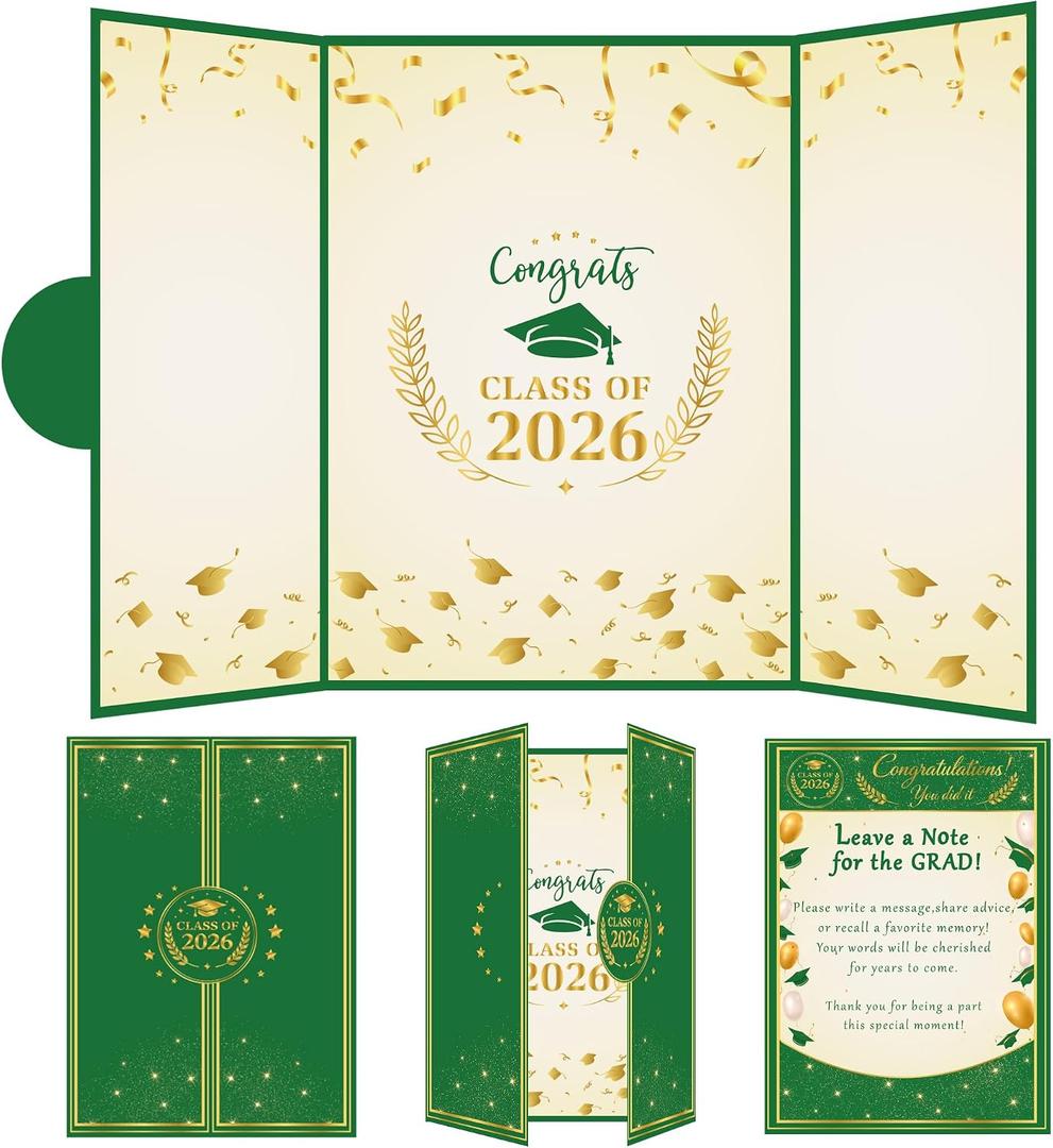 Graduation Decorations 2026 2027 - Graduation Guest Book for Class of 2026, Signature Board Sign for High School & College Graduation Party Decor