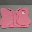 Kids Case for iPad Air 11-inch M3 (2025) / M2 (2024), iPad Air 5th (2022) / 4th Generation (2020) 10.9 Inch, Cute Butterfly Stand Cover for iPad Pro 11 Inch M4 2024 - Pink