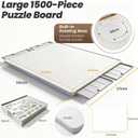 PITAPITA Rotating Jigsaw Puzzle Board for 1500 Pieces with 4 Drawers, Medium 1500