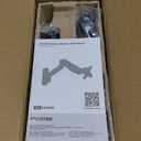 MonTEK Single Monitor Wall Mount for 17 to 32 inch Flat/Curved Screens, Holds up to 19.8 lbs, Full Motion Adjustable Mechanical Spring Monitor Arm, 75x75/100x100 VESA Wall Mount, Black