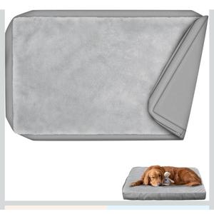 Explore Land Waterproof Dog Bed Cover Machine Washable Fluffy Dog Bed Replacement Cover, 38 x 30 in