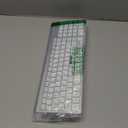 J JOYACCESS Wireless Keyboard and Mouse Combo with 7 Backlit Options,Quiet Light Up Keys,Type-C Rechargeable,Sleep Mode-2.4G Slient Portable Cordless Combo for Laptop/PC/Computer/Mac(White+Sliver)