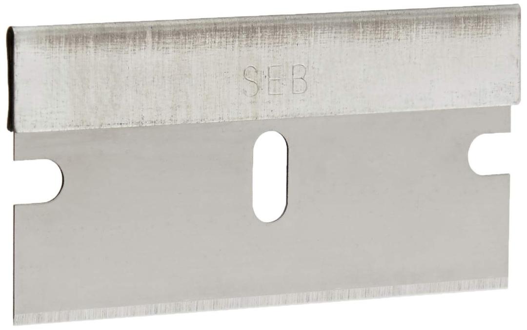 Amazon Basics Single Edge Razor Blades, High Carbon Steel, Clam Shell, 100-Pack