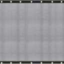[Windscreensupplyco] 60-70% 10 FT X 20 FT Mesh Tarp/Shade Cloth 9-Needle Knitted Heavy Duty Black with Grommets for Green House, Garden, pergola, Pools, Dump Truck