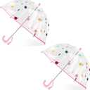 Kids Clear Bubble Umbrellas for Rain Dome Windproof Umbrella for Kid Girls and Boys