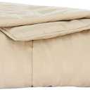 Cottonpure 100% Sustainable Cotton Filled Blanket, Full/Queen, Wheat (King)