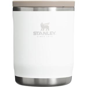 STANLEY Adventure To-Go Food Jar | Vacuum Insulated Food Container | Wide Mouth Screw On Lid | Packable for Travel | Stainless Steel with Leakproof Lid | BPA-Free (18 oz, Frost)