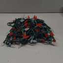 Brizled Red & White C5 Christmas Lights, 33ft 100 LED Christmas Tree Lights, Connectable 120V UL Certified Faceted Xmas Light Outdoor Indoor Xmas Lighting for Christmas Tree Party Roof Decoration