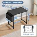 DUMOS 31" Small Computer Desk Home Office Desk, Gaming Desks, Deep Black