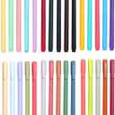 YYaaloa 30 Colors Cute Pens Colorful Gel Ink Pen Fine Point Ink Pens For School Office Art Supplies Journaling, Drawing, Craft Doodling, and Notetaking (30 Assorted colors)