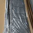 Furologee LED TV Stand for 65, 70, 80 Inch TV, 71 Inch Entertainment Center with Power Outlets, 6 Fabric Drawers Dresser for Bedroom, Media Console with Open Shelves, PU Leather Surface, Black