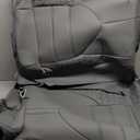 FREESOO Gray Car Seat Cover Full Set - Faux Nappa Leather Seat Covers for Cars, Luxury Breathable Waterproof Front Seats Cushion Protectors with Lumbar Support, Universal Fit for Sedans SUVs Pickups