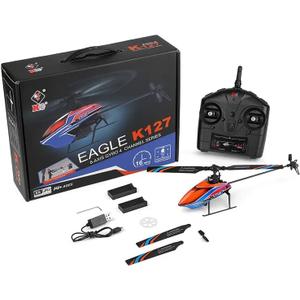 WLtoys High-Speed RC Drone/Helicopter/Quadcopter K127 6-Aixs Gyroscope 2.4G 4CH Single Blade Propellor Gyro Mini RC Helicotper for Kid Gift RC Toy v911 (K127 2B)
