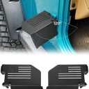 JOYTUTUS Upgraded 120 Wrangler Foot Pegs Compatible with Wrangler TJ 1997 to 2006, Exterior Door Hinge Metal Foot Rest Pedals with US Flag Pattern