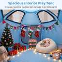 Extra Large Kids Play Tent with LED Strip Lights Pop Up Playpen, 80.7 x 38.97 x 50.78 inches