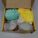 PetSpy Squeaky Stuffed Dog Toy Pack - 3 Dog Chew Toys for Large, Medium, Small Dogs and Puppies- Rope Donkey, Plush Octopus, Crinkle Duck Toy - Pet Supplies Toys for Dogs to Keep Them Busy