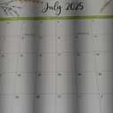 Desk Calendar 2026 with Desk Mat  22" x 17" Large Desk Pad Calendar Runs from January 2026 to June 2027, Floral Design Desktop Calendar for Home, Office (Brown)