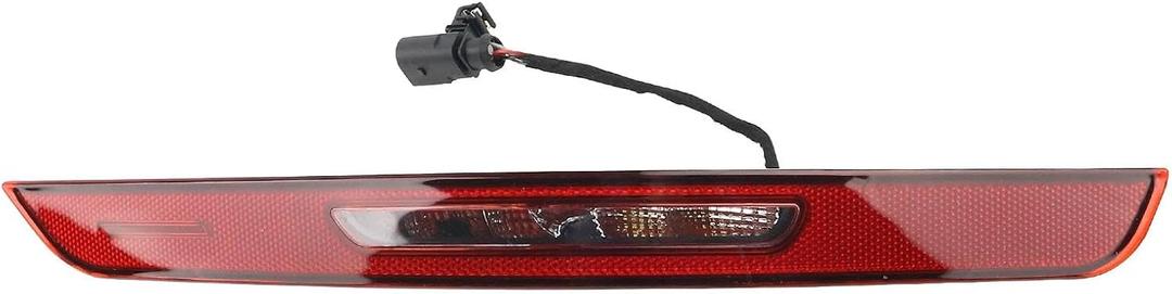 Rear Bumper Reflector Light Compatible with Porsche Macan 2014-2021 | Compatible with 2014-2021 Porsche Macan Halogen Red Rear Light 95B945725AA 95B945725R (US Version 5 Pins Left Driver Side)