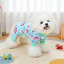 XPUDAC 4 Pack Dog Pajamas, Soft Cute Puppy Clothes, Comfy Dog Pjs Onesie Lightweight Pet Outfit for Small Medium Dogs Girl Boy, S