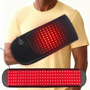 Red Light Therapy for Hands, Light Therapy Glove for Arm Finger Wrist, Infrared Light Therapy & Red Light Therapy for Body, Dual Wavelength Belt 150 LEDs