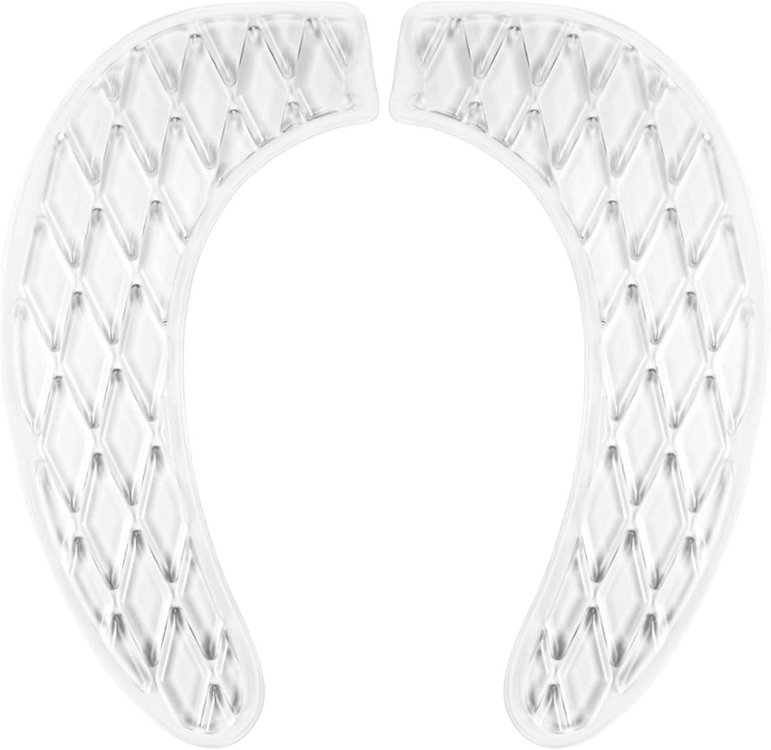 Gel Toilet Seat Cover, Toilet Seat Cushion, Toilet Cover Portable and Washable Toilet Seat Cover Universal, Washable for Standard U Shape Toilet Seats (Clear)