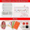 2 x Storage Case for Yoto Mini Player Kids Audio & Music Player, Portable Yoto Card Holder Case(Chirstmas) (Beige)