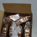 6 Pcs Rose Travel Brush for Women Mother's Day Mini Compact Purse Hair Brush with Mirror Wedding Bridal Bachelorette Favors Portable Pocket Mirror Folding Comb for Hairstyle(Rose Gold)