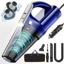 Car Vacuum, Portable Vacuum Cleaner with Powerful 7000PA Suction, DC 12V Power 16.4Ft Cord Wired Vacuum Cleaner, LED Light, Car Accessories for Men/Women
 - Blue