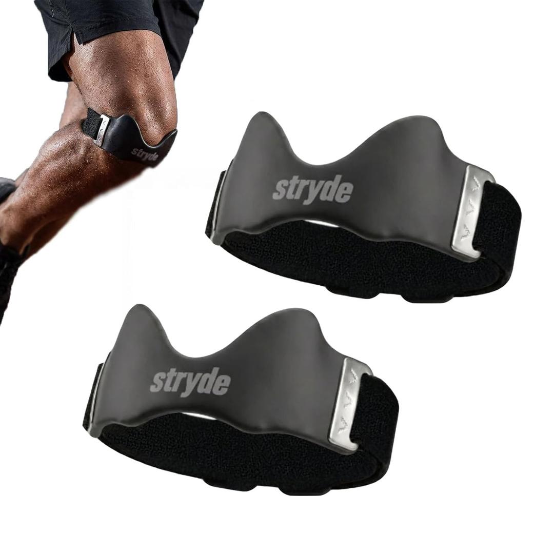Stryde Precision Knee Strap, 2026 Upgraded Patellar Tendon Support with Silicone Lock-Point Pad, Adjustable Non-Slip Breathable Knee Brace for Running, Cycling & Fitness, One Size (2pcs)