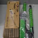 HEEYA 44 Inch Snow Brush for SUV, Ice Scraper for Car Windshield Window, Extendable Snow Scraper and Brush with Comfortable Foam Grip for Truck Vehicle Automobile - Green