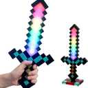 11-Color Diamond Sword-Style Night Light, Color-Changing Gaming Desk Lamp Ornament, Perfect Toy Model Gift for Game Room Decoration