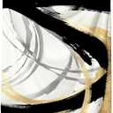 SPBL&L Black White and Gold Throw Blanket, Minimalist Modern Ink Line Throw Blanket for Bed Couch Bedroom Living Room, Modern Room Home Decor